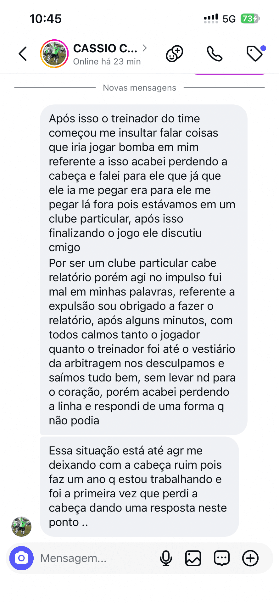 Depoimento real de aluno 1