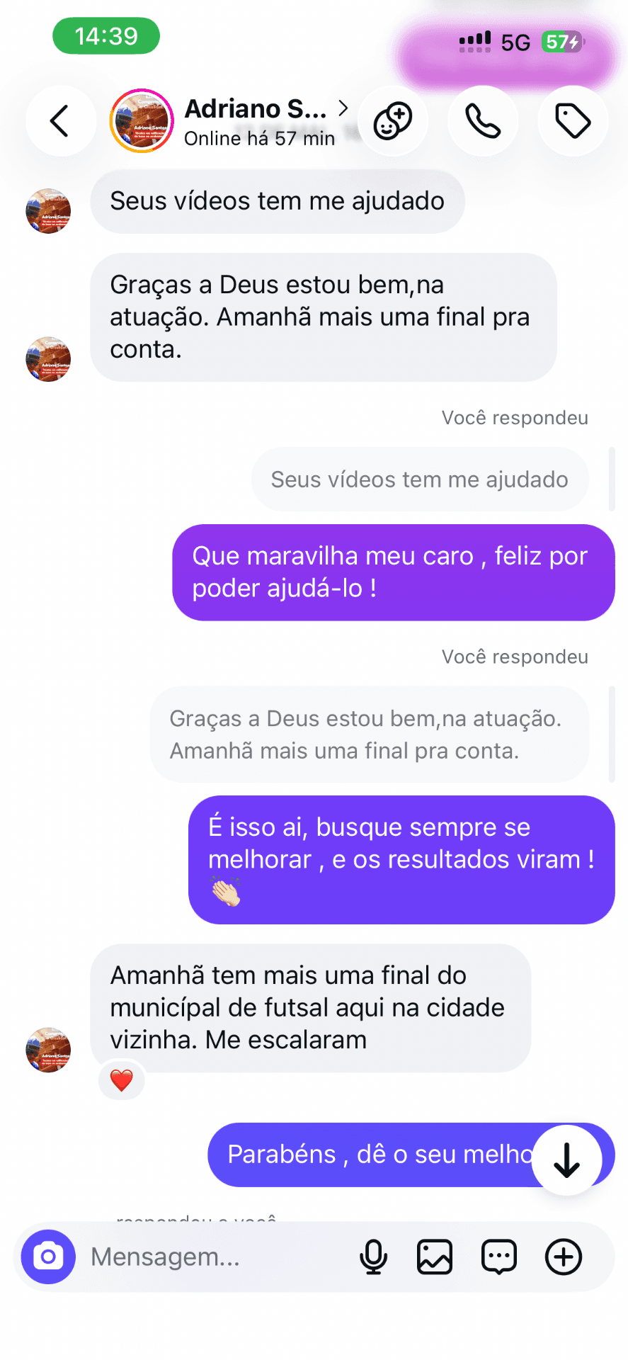 Depoimento real de aluno 1