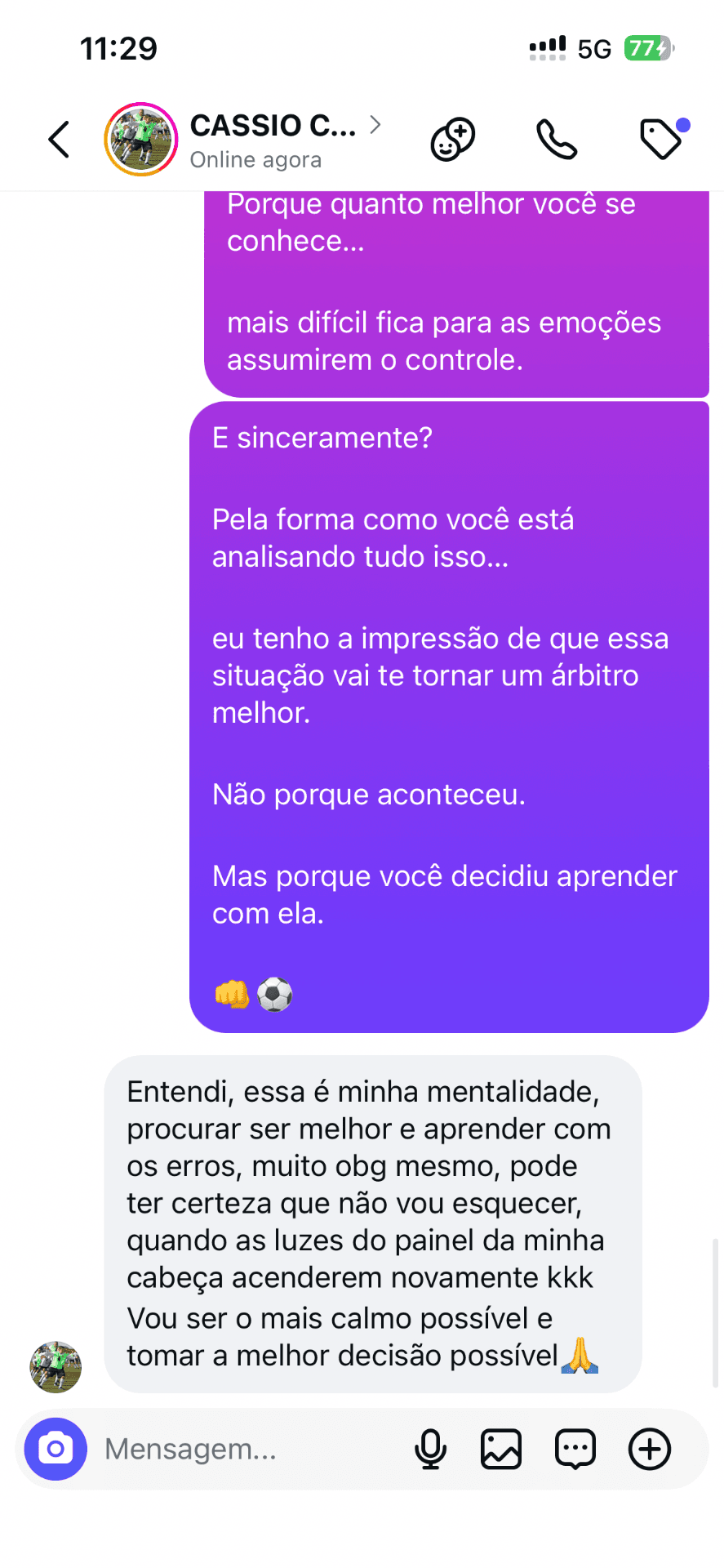 Depoimento real de aluno 3